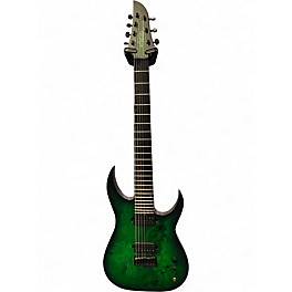Used Schecter Guitar Research KM-7 MKIII Green Burst Solid Body Electric Guitar