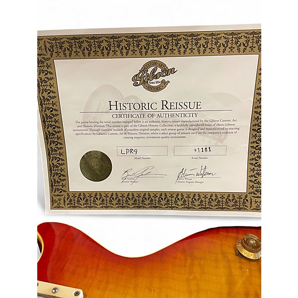 Used Gibson 2001 CUSTOM SHOP LES PAUL R9 TRUE HISTORIC REISSUE Cherry Sunburst Solid Body Electric Guitar