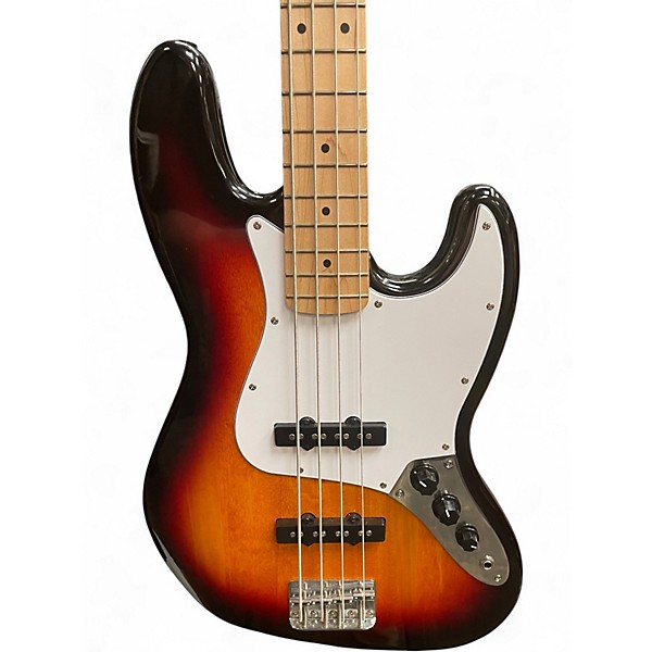 Used Squier Affinity Jazz Bass Sunburst Electric Bass Guitar