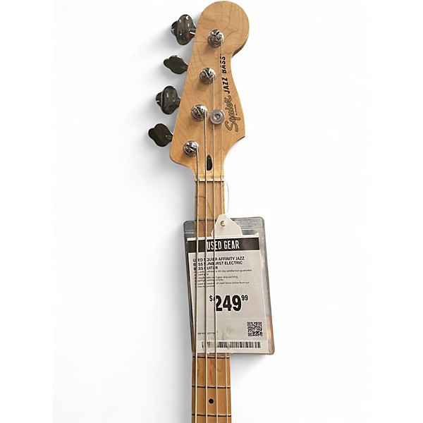 Used Squier Affinity Jazz Bass Sunburst Electric Bass Guitar