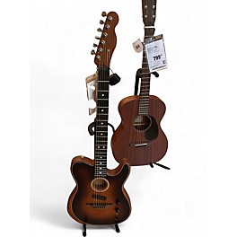 Used Fender American Acoustasonic Telecaster Natural Acoustic Electric Guitar