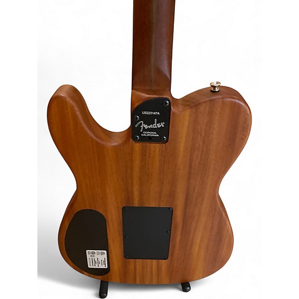 Used Fender American Acoustasonic Telecaster Natural Acoustic Electric Guitar