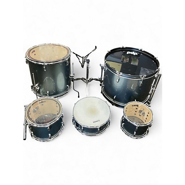 Used Pearl 5 Piece Roadshow 5 Piece Shell Pack Metallic Green Drum Kit