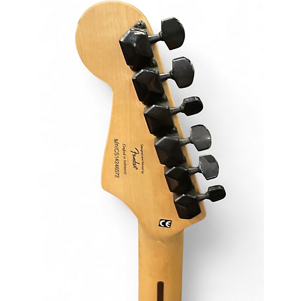 Used Squier Bullet Stratocaster HSS Metallic Green Solid Body Electric Guitar