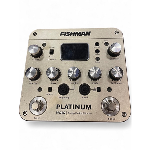 Used Fishman PROPLT101 Platinum EQ Pre With DI Acoustic Guitar Pickup
