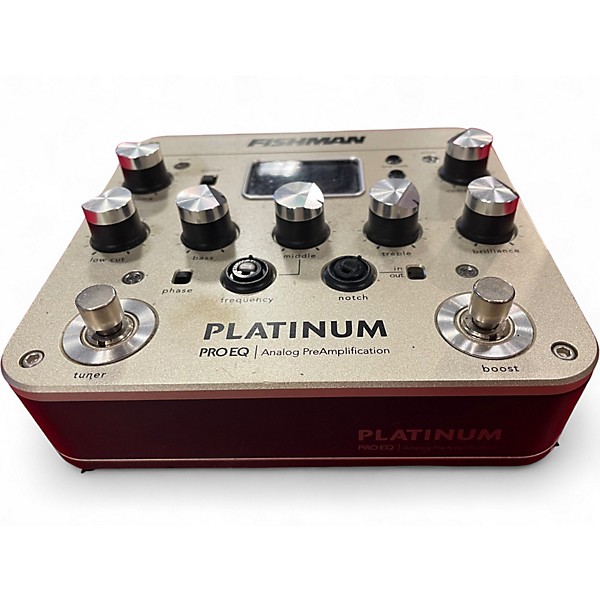 Used Fishman PROPLT101 Platinum EQ Pre With DI Acoustic Guitar Pickup