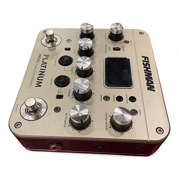 Used Fishman PROPLT101 Platinum EQ Pre With DI Acoustic Guitar Pickup