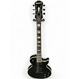 Used Epiphone Prophecy Les Paul Custom Plus Black Quilt Solid Body Electric Guitar