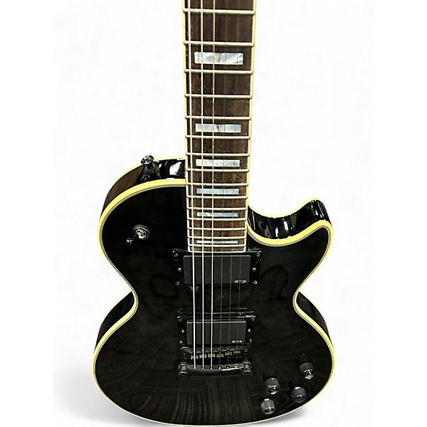 Used Epiphone Prophecy Les Paul Custom Plus Black Quilt Solid Body Electric Guitar