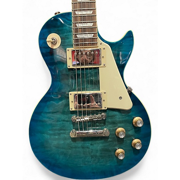 Used Epiphone Les Paul Standard Ocean Water Perimeter Solid Body Electric Guitar