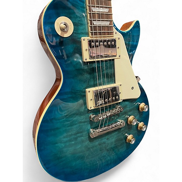 Used Epiphone Les Paul Standard Ocean Water Perimeter Solid Body Electric Guitar