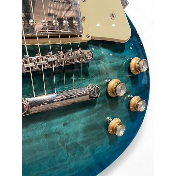 Used Epiphone Les Paul Standard Ocean Water Perimeter Solid Body Electric Guitar