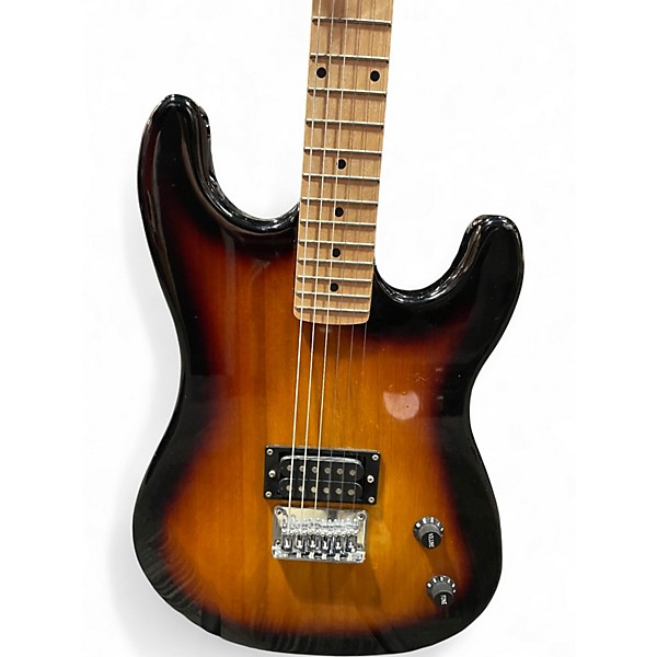 Used Davison Electric Guitar 2 Color Sunburst Solid Body Electric Guitar