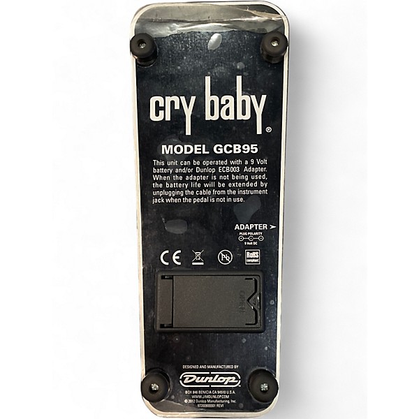 Used Dunlop GCB95 Original Crybaby Wah Effect Pedal
