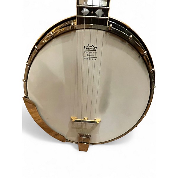 Used Gold Star gf100hf Natural Banjo