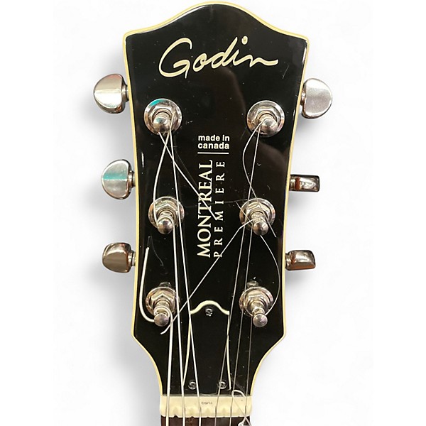 Used Godin Montreal Premier 2 Color Sunburst Hollow Body Electric Guitar