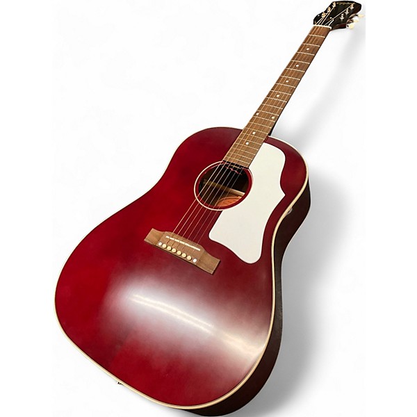 Used Epiphone INSPIRED BY GIBSON J-45 Wine Red Acoustic Electric Guitar