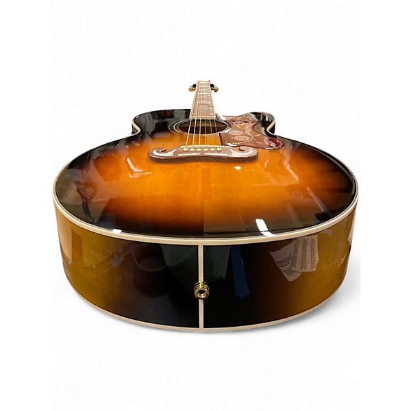 Used Epiphone EJ200SCE Tobacco Burst Acoustic Electric Guitar