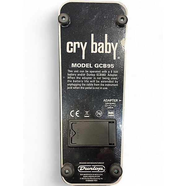 Used Dunlop GCB95 Original Crybaby Wah Effect Pedal