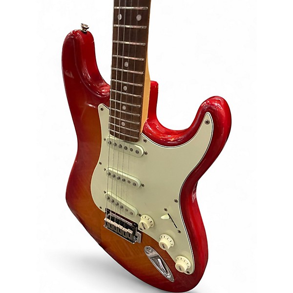 Used Squier Standard Stratocaster 2 Color Sunburst Solid Body Electric Guitar