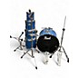 Used 1990s Pearl 5 Piece MLX Royal Blue Drum Kit thumbnail