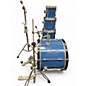 Used 1990s Pearl 5 Piece MLX Royal Blue Drum Kit