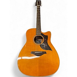 Used Yamaha A1M Natural Acoustic Electric Guitar