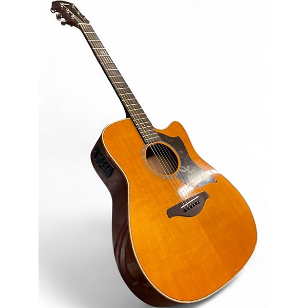 Used Yamaha A1M Natural Acoustic Electric Guitar