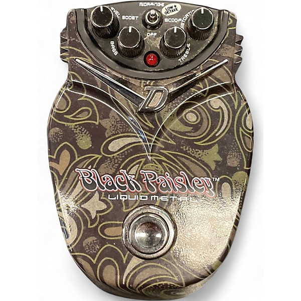 Used Danelectro BLACK PAISLEY LIQUID METAL Effect Pedal