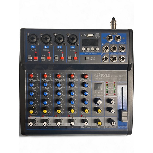 Used Pyle PMXU63BT Unpowered Mixer