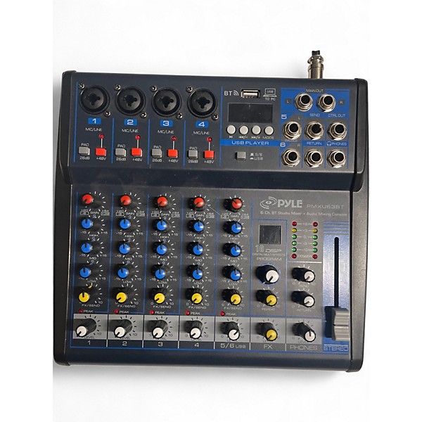 Used Pyle PMXU63BT Unpowered Mixer