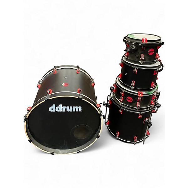 Used ddrum 5 Piece Hybrid Black Drum Kit