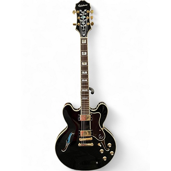 Used Epiphone Sheraton II EBONY Hollow Body Electric Guitar