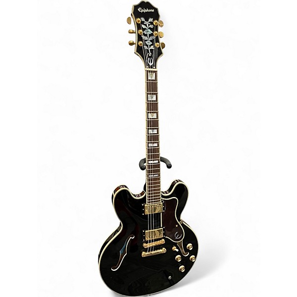 Used Epiphone Sheraton II EBONY Hollow Body Electric Guitar