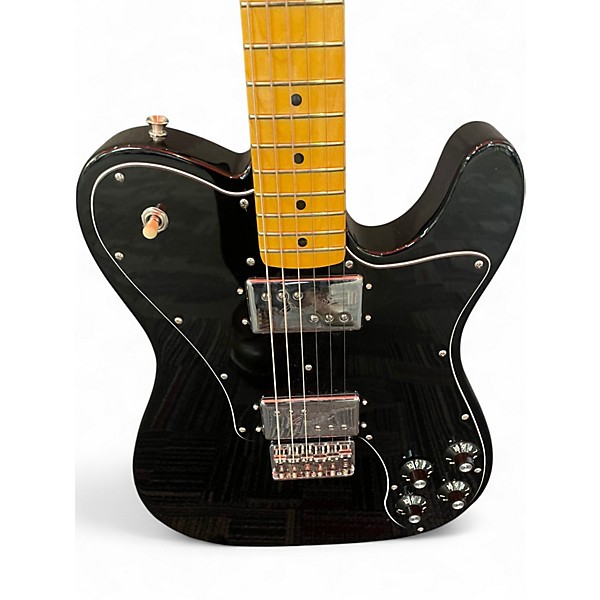 Used 2022 Fender American Vintage II 1975 Telecaster Black Solid Body Electric Guitar