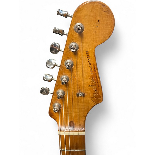 Vintage 1958 Fender Stratocaster (refin) stripped and refinished to natural Solid Body Electric Guitar