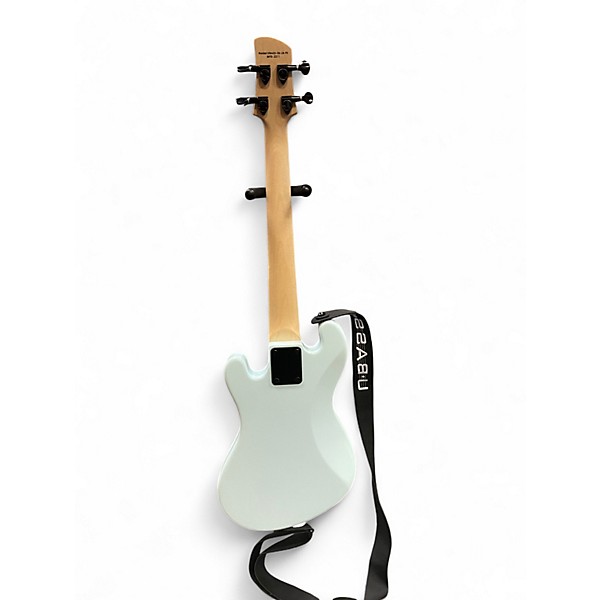 Used Kala U-Bass Fretted Solid Body Powder Blue Electric Bass Guitar