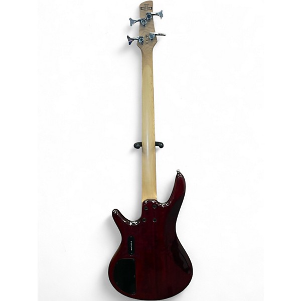 Used Ibanez GSR200 Trans Red Electric Bass Guitar