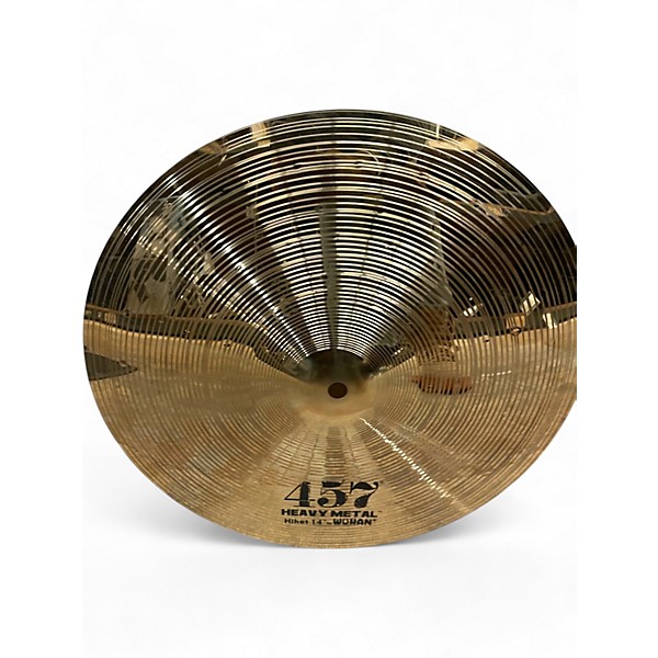 Used Wuhan 14in 457 HEAVY METAL HIHAT PAIR Cymbal