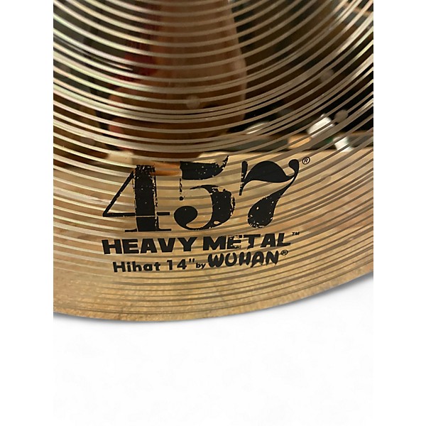 Used Wuhan 14in 457 HEAVY METAL HIHAT PAIR Cymbal