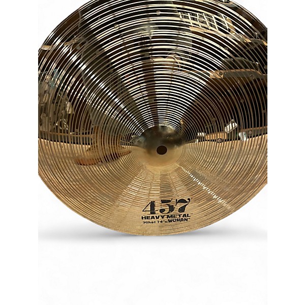 Used Wuhan 14in 457 HEAVY METAL HIHAT PAIR Cymbal