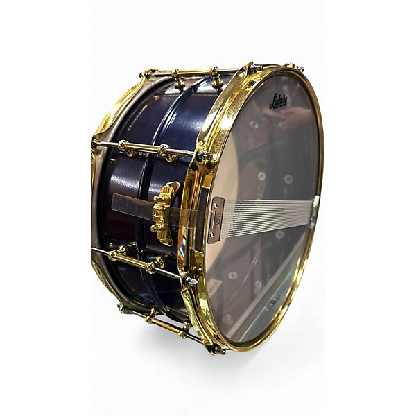 Used Ludwig 14in BluePhonic Snare Drum Midnight Blue Metallic Drum