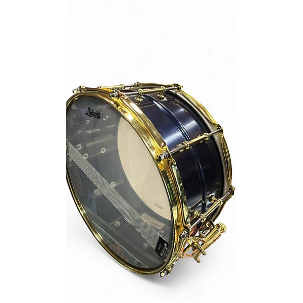 Used Ludwig 14in BluePhonic Snare Drum Midnight Blue Metallic Drum