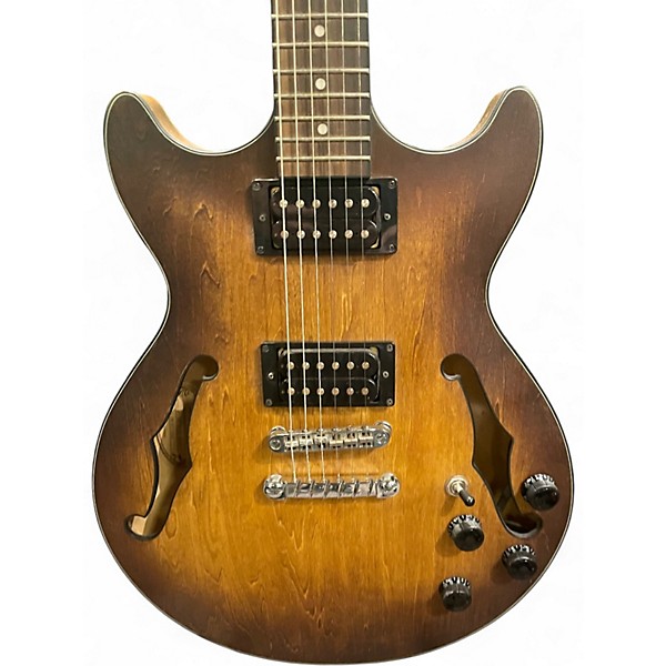 Used Ibanez AM73B Archtop Natural Hollow Body Electric Guitar