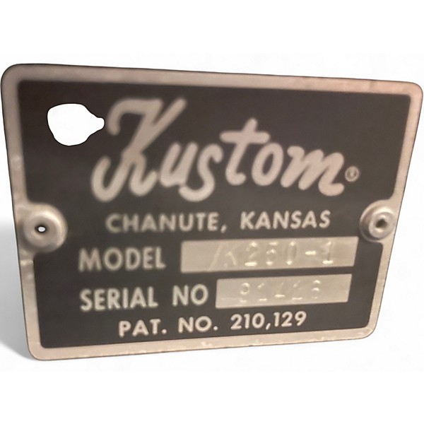 Used Kustom 250 Bass Stack