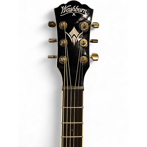 Used Washburn ea55g-a Amber Acoustic Electric Guitar