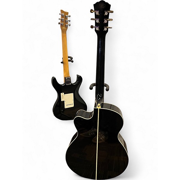 Used Washburn ea55g-a Amber Acoustic Electric Guitar