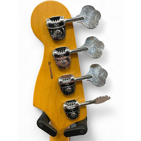 Used Fender American Professional II Precision Bass Metallic Silver Electric Bass Guitar