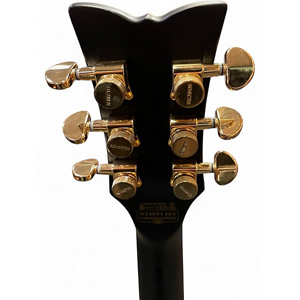 Used Schecter Guitar Research Solo II Custom  Aged Black Solid Body Electric Guitar