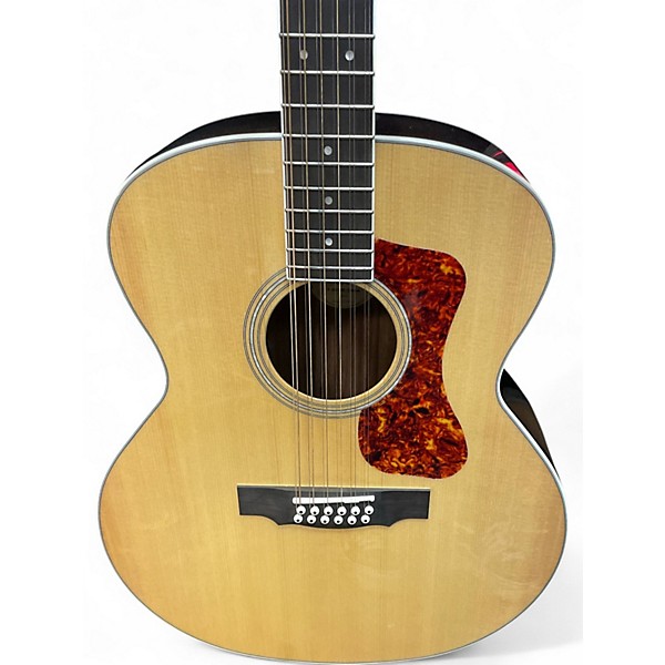 Used Guild F-2512E Natural 12 String Acoustic Electric Guitar